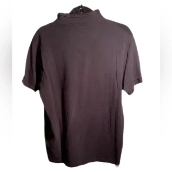 Vintage authentic Kangol blck lightweight polo shirt sleeve 3 button shirt L - Picture 2 of 4